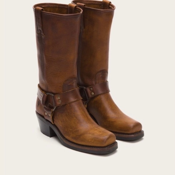 Frye Shoes - Frye 12R belted harness motorcycle styled boots